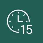 Ícone de calendário representando anos dedicados à cirurgia de catarata
